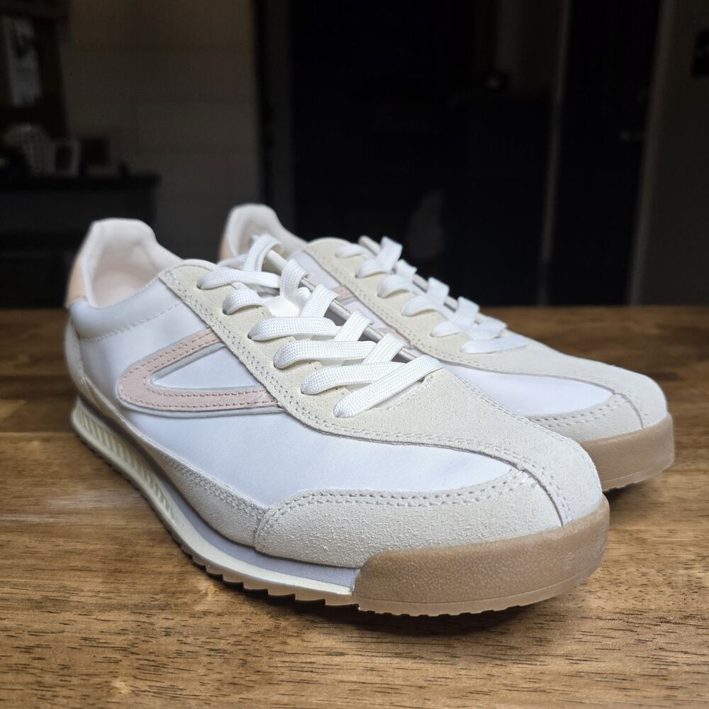 New Tretorn Haily Women's Jogger Sneaker Shoes Lace Up Pink Ivory Size 9 M NIB